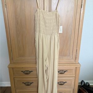 Universal Thread Tan Jumpsuit